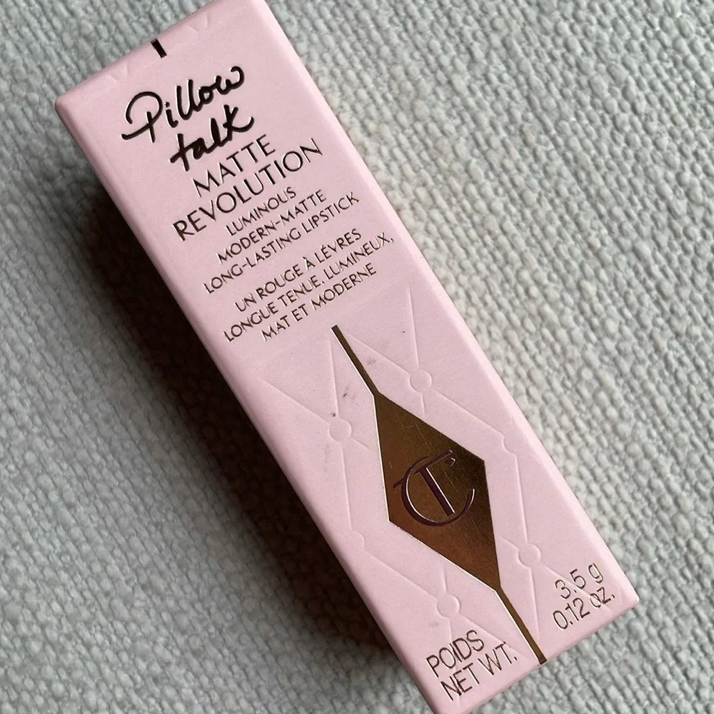 Charlotte Tilbury full sized Matte Revolution Lipstick pillow talk